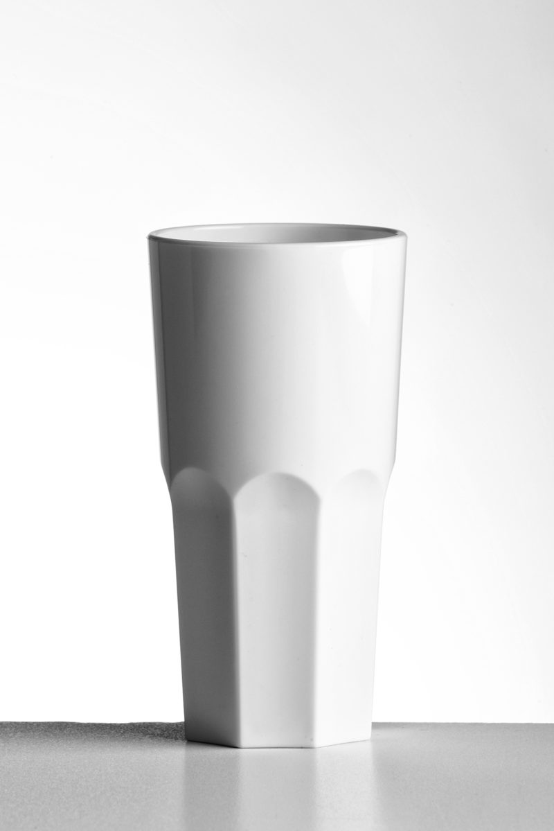 Tumbler Tall granity glass 36cl in White opaque premium unbreakable polycarbonate from Barcompagniet