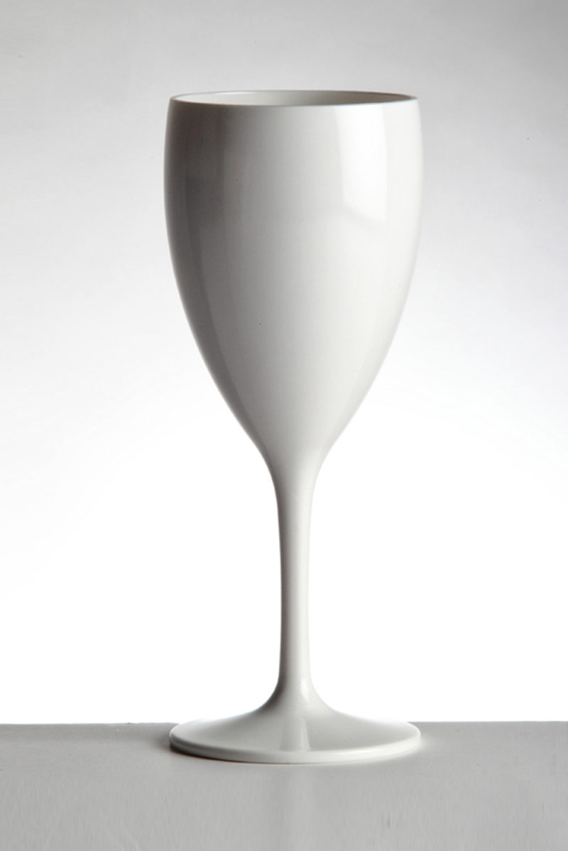 Wine glass 32cl in White opaque premium unbreakable polycarbonate from Barcompagniet
